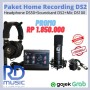 Paket recording lengkap murah DS2 (soundcard 2in,headphones, mic)
